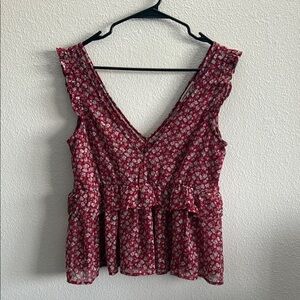 American Eagle Outfitters Peplum Short Sleeve Top XS